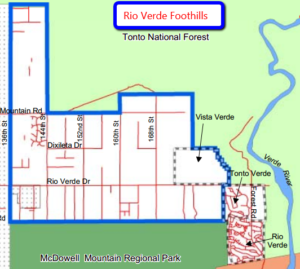 streets and roads in Rio Verde Foothills